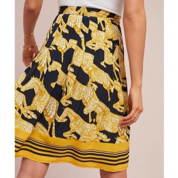 Anthropologie Maeve Jade horse A-Line Skirt - Picture 2 of 9